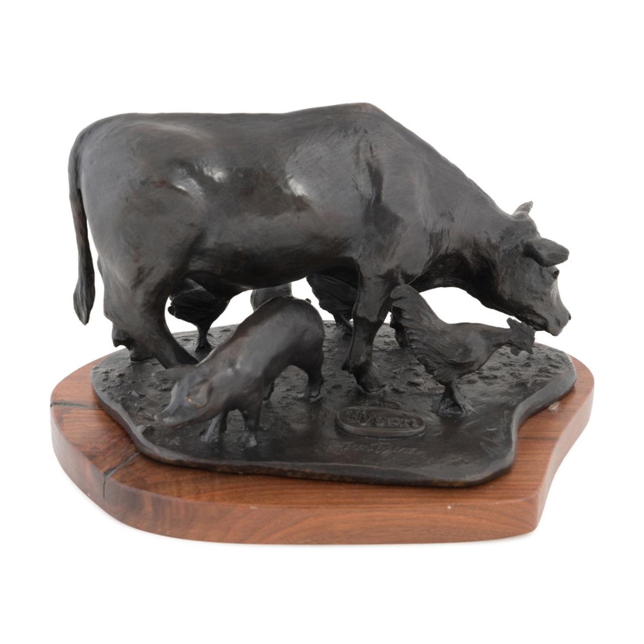 Appraisal: TROY ANDERSON FARM YARD ANIMALS BRONZE SCULPTURE Troy Anderson American