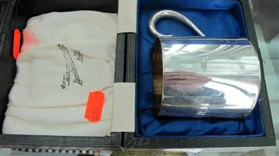 Appraisal: BOXED AUSTRALIAN SILVER CHRISTENING MUG