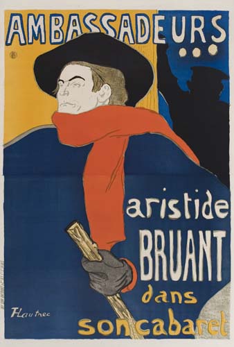 Appraisal: HENRI DE TOULOUSE-LAUTREC - AMBASSADEURS x inches Edw Ancourt Paris