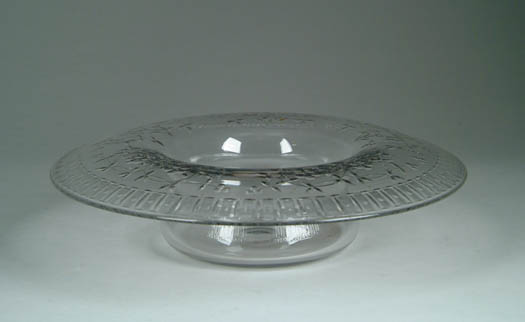 Appraisal: HAWKES CUT GLASS CLEAR CENTER BOWL The round bowl with