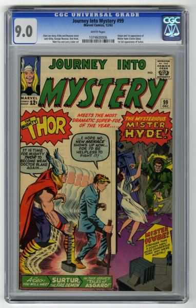 Appraisal: Journey Into Mystery CGC Marvel Comics Stan Lee story with