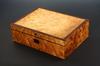 Appraisal: WRITING BOX - th c bird's-eye maple writing box Rosewood