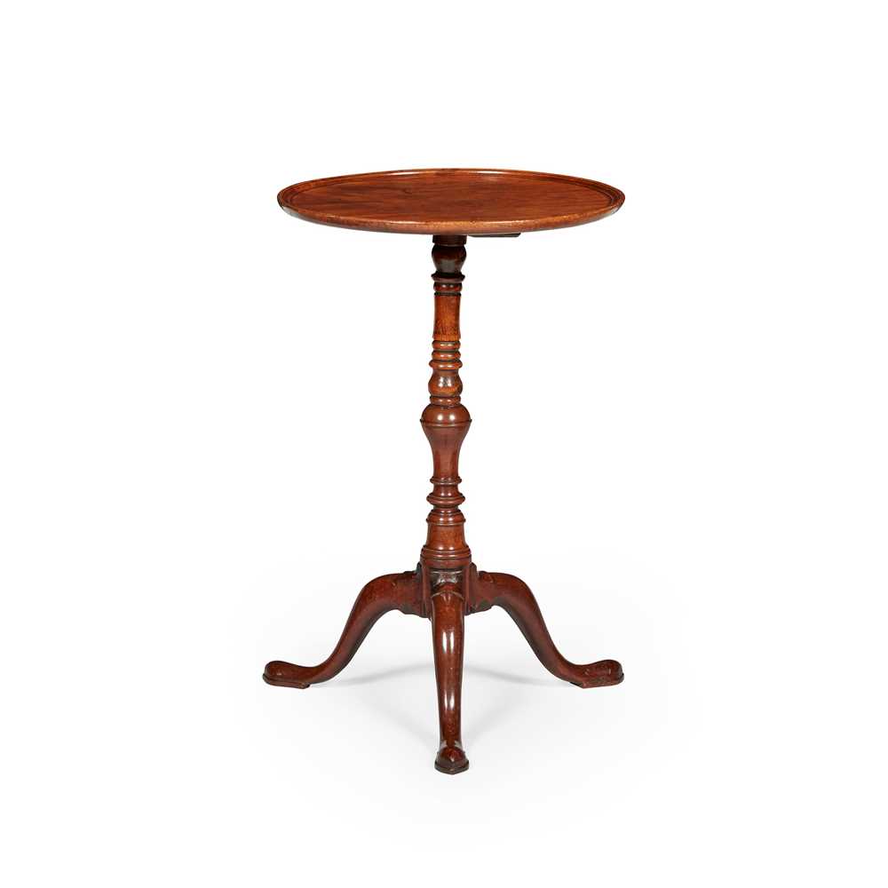 Appraisal: GEORGE III MAHOGANY WINE TABLE TH CENTURY the circular dished