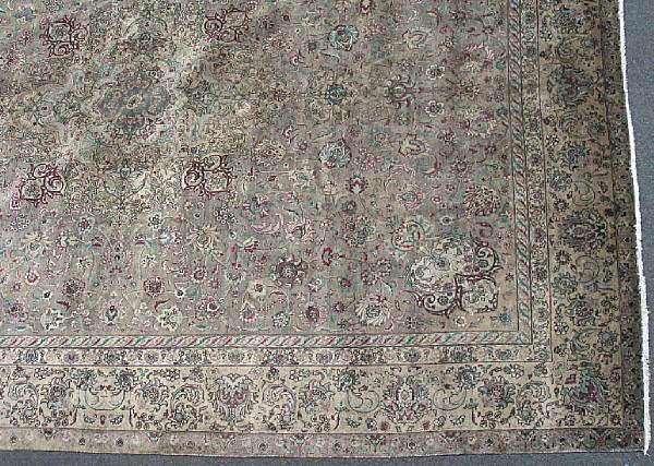 Appraisal: A Tabriz carpet Northwest Persia late th century size approximately