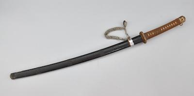 Appraisal: Ceremonial Samurai Sword Japanese circa th Century Handle covered with