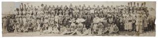 Appraisal: Sells-Floto Circus Cast Panoramic Photograph Columbus ca Full circus troupe