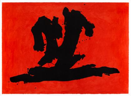 Appraisal: ROBERT MOTHERWELL american - WAVE pencil signed and numbered in