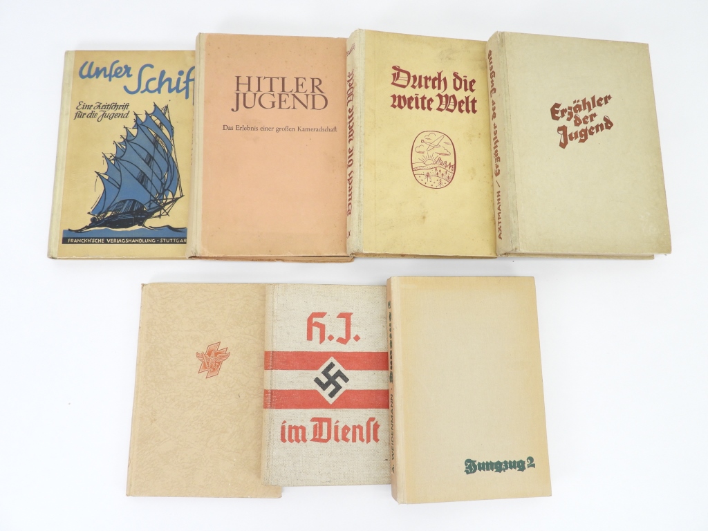 Appraisal: SEVEN WWII GERMAN HITLER YOUTH BOOKS Germany A copy of