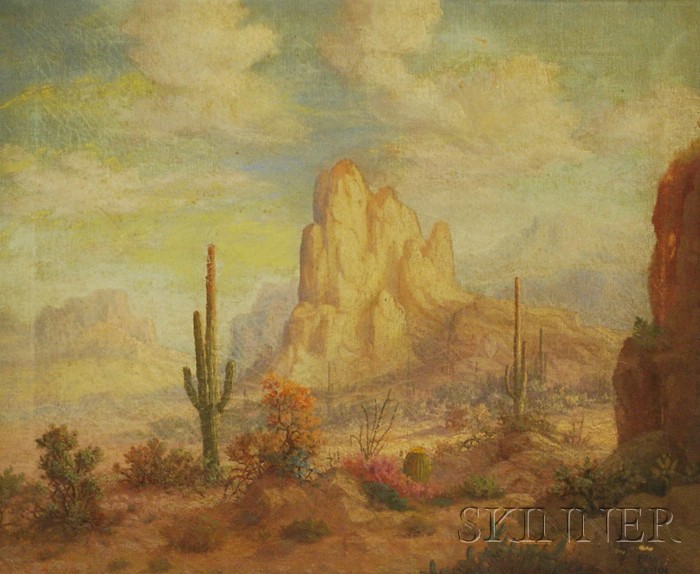 Appraisal: Frank Chilton American - Arizon a Desert Signed and dated