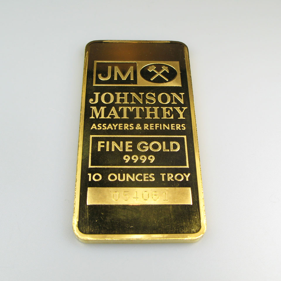 Appraisal: Johnson Matthey Ounce Gold Bar