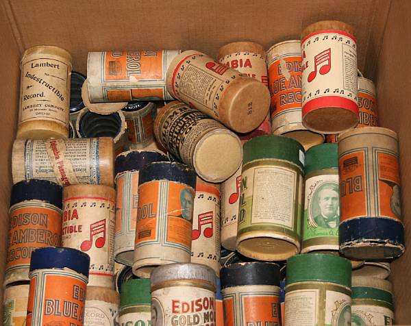 Appraisal: A collection of Edison and Lambert cylinder rolls approximately rolls