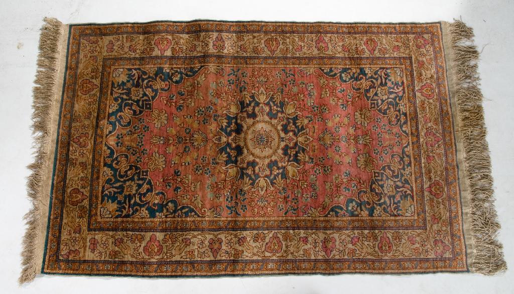 Appraisal: ORIENTAL SILK RUG m by m -