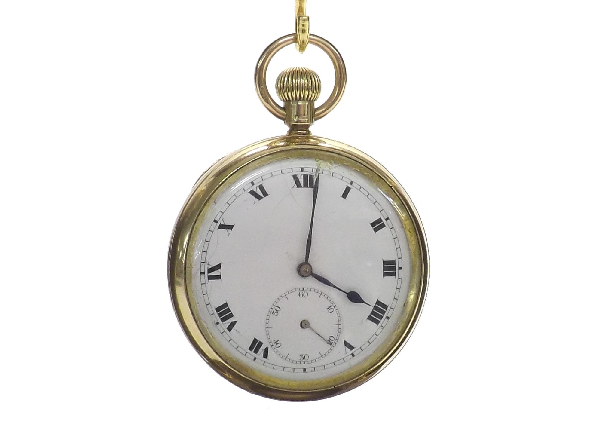 Appraisal: ct lever pocket watch Birmingham jewels gm mm