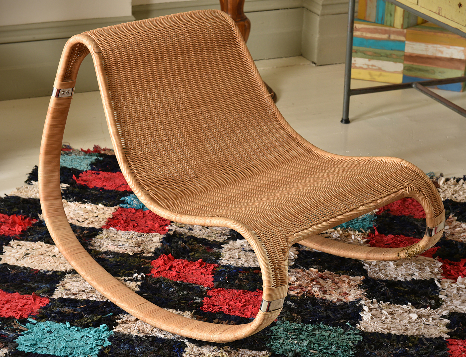 Appraisal: A CONTEMPORARY CANE ROCKER h x w x d