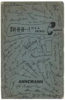 Appraisal: Annemann Theo Shhh-- It's a Secret New York Original printed