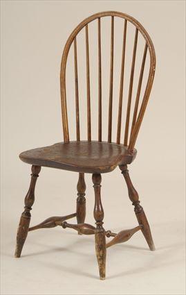 Appraisal: American Windsor Bow-Back Side Chair x x in