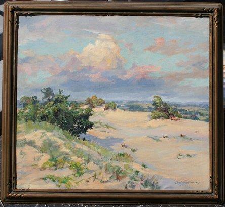 Appraisal: HOERMAN Carl American - ''Towering Clouds'' Dunes Near Saugatuck OIL