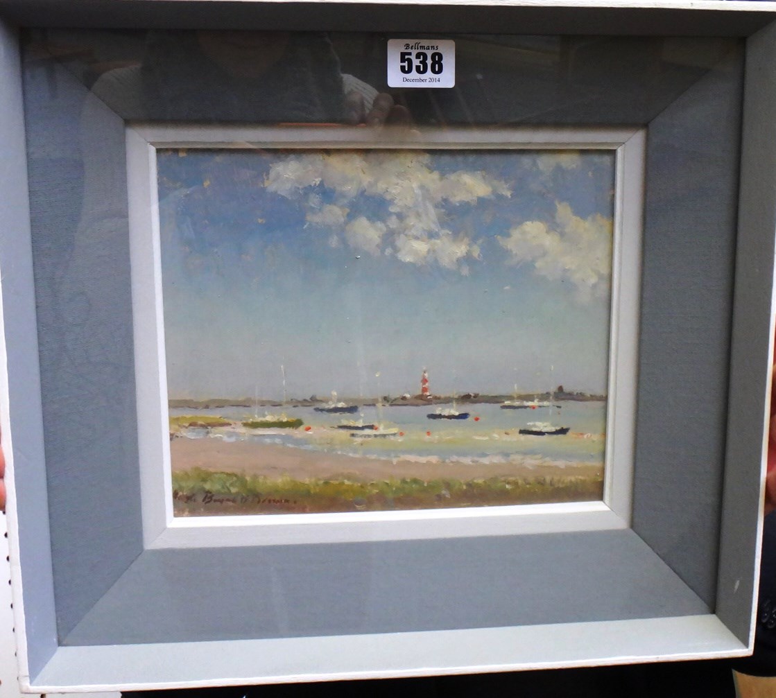 Appraisal: Hugh Boycott-Brown - Orford Ness Light House Suffolk oil on