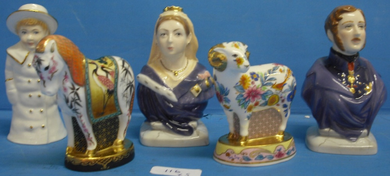 Appraisal: Royal Worcester Limited edition Candle Snuffers to include Zodiac Sheep