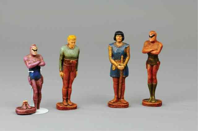 Appraisal: SYROCO FIGURES King Feature Syndicate includes Phantom Flash Gordon Prince