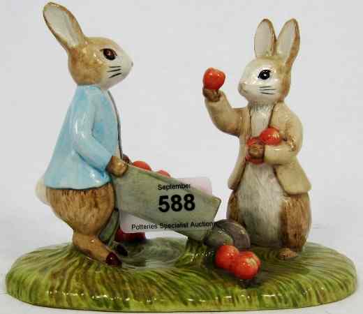 Appraisal: Beswick Beatrix Potter Tableau Benjamin picking apples P BP B