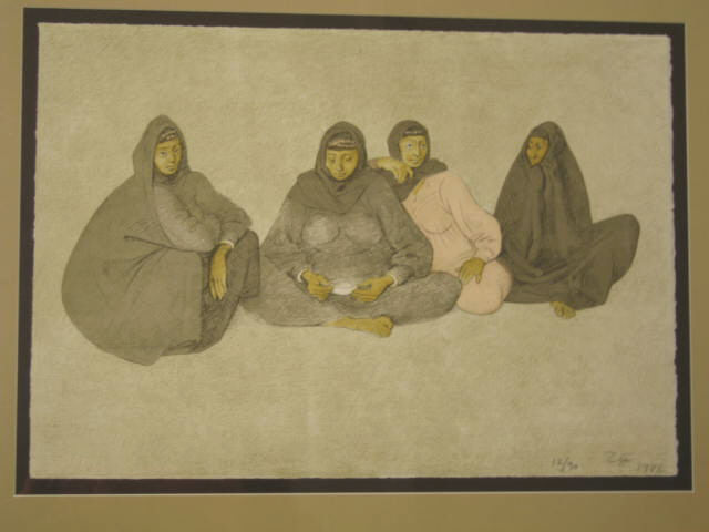 Appraisal: Francisco Zwiga Lithograph four seated women well listed Mexican artist