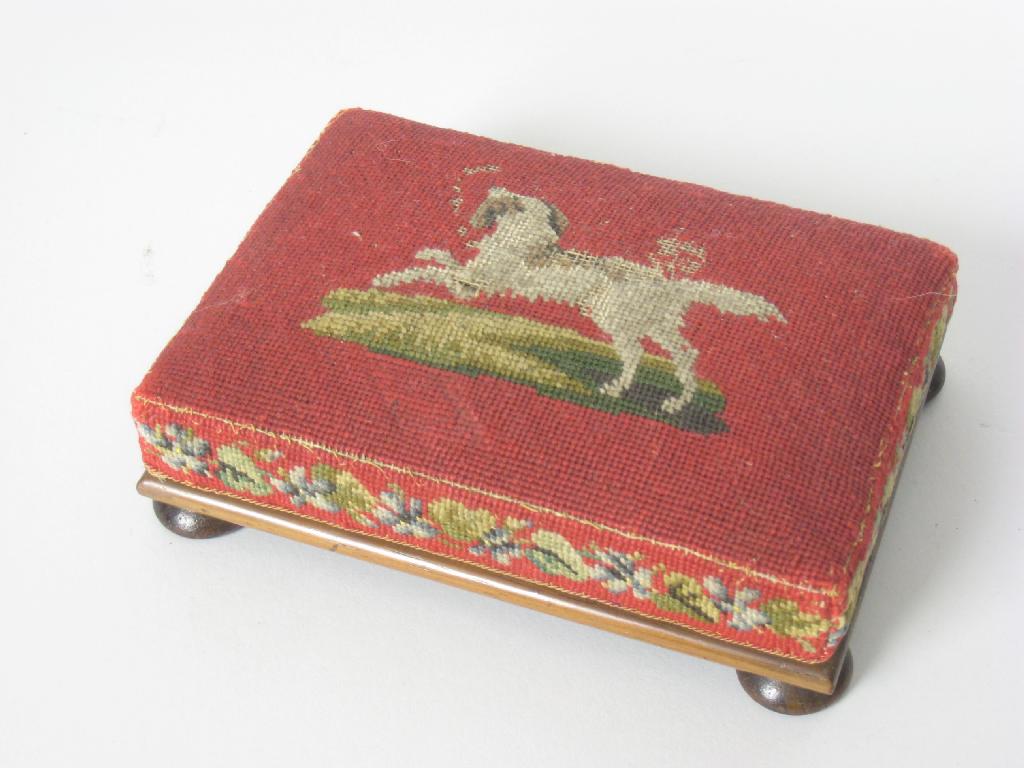 Appraisal: A Regency mahogany Pin Cushion on bun feet with petit