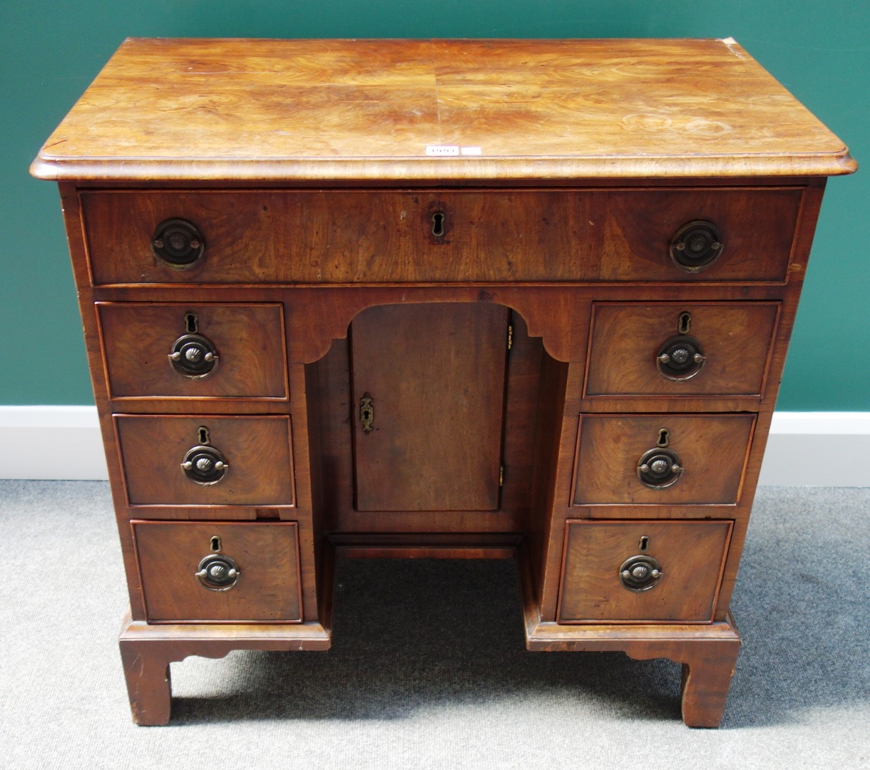 Appraisal: A George III mahogany dressing table with seven drawers about