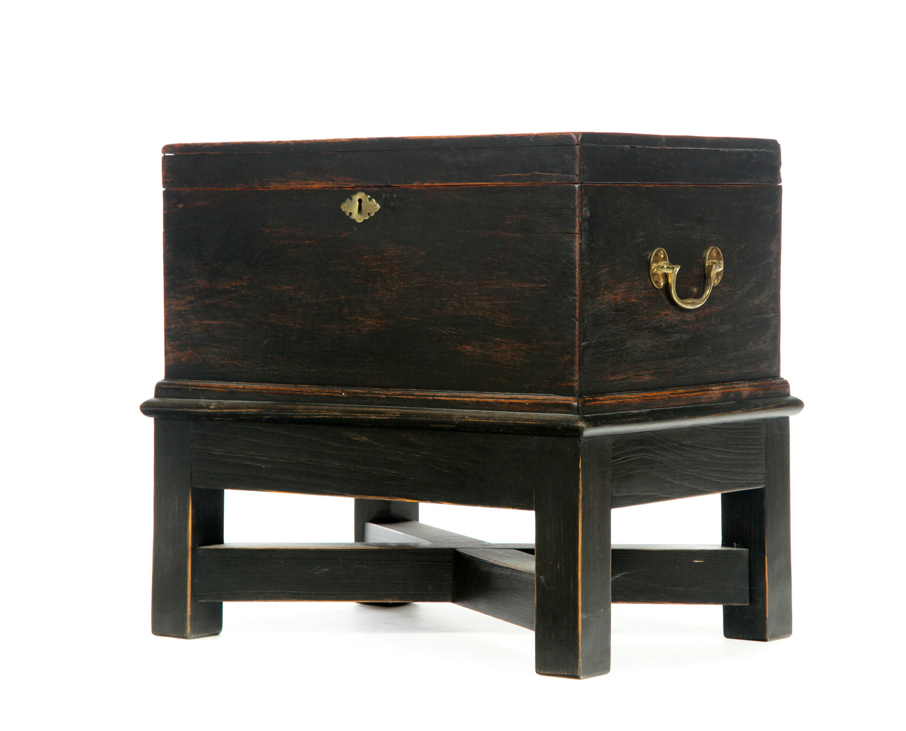 Appraisal: DIMINUTIVE CHEST ON STAND Probably European th century mahogany Chest