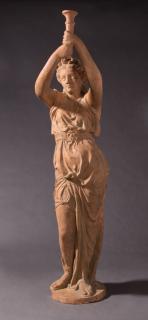 Appraisal: Large Terracotta Figure th c of a classically draped female