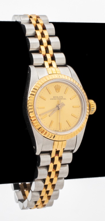 Appraisal: ROLEX STEEL K OYSTER PERPETUAL LADIES WATCH Rolex vintage ladies