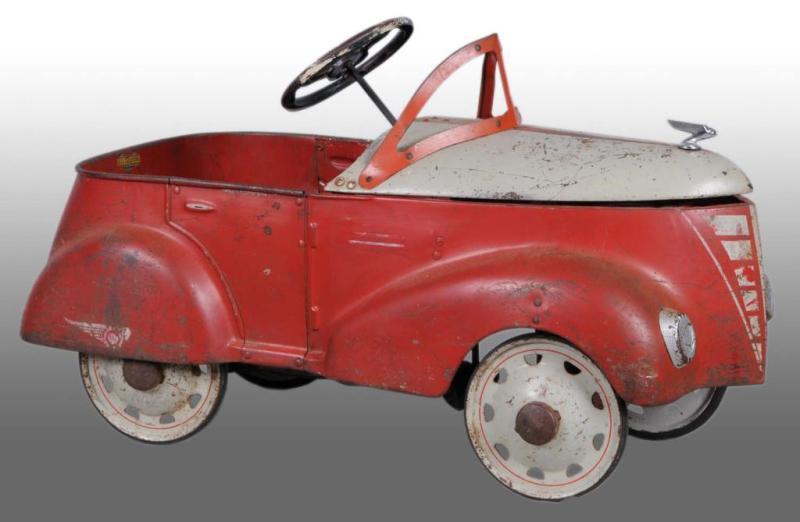 Appraisal: Pressed Steel Gendron Skippy Ford Pedal Car Description Original paint