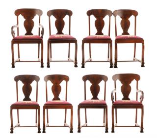 Appraisal: Set American Empire Revival Style Dining Chairs American nd half