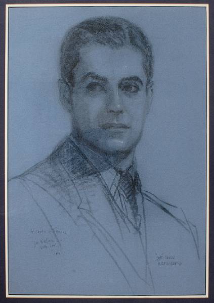 Appraisal: A Tyrone Power drawing by his sister Anne Power Hardenbergh