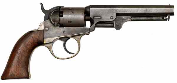 Appraisal: Cooper Double Action Percussion Revolver Philadelphia Made caliber '' octgonal