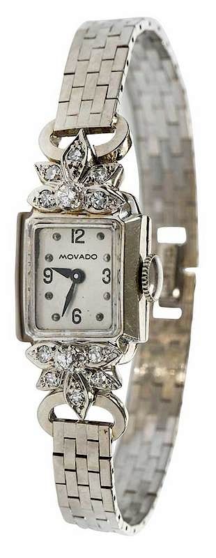 Appraisal: Movado kt Diamond Watch x mm case single cut and