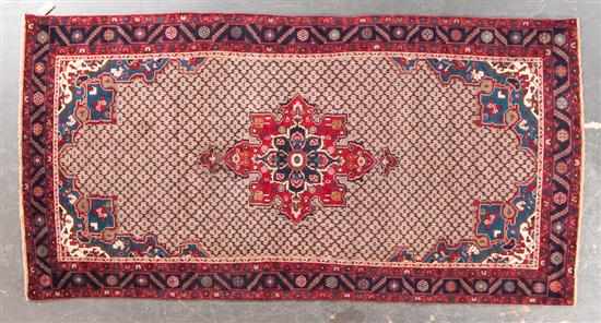 Appraisal: Hamadan gallery rug Iran modern x Estimate - Excellent condition