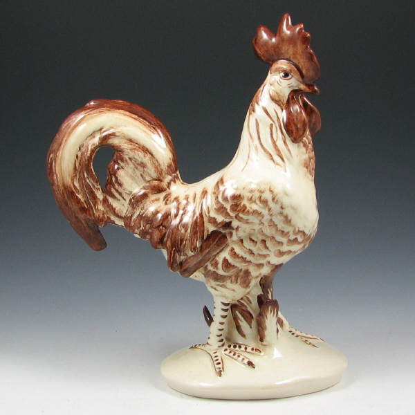 Appraisal: Pennsbury Rooster - Mint Pennsbury Rooster in brown over ivory