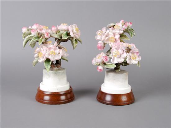 Appraisal: A Pair of Royal Worcester Dorothy Doughty Apple Blossoms Height