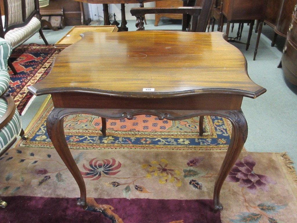 Appraisal: Edwardian mahogany window table