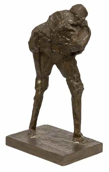 Appraisal: Oliffe Richmond - Untitled Striding Figure bronze ca numbered on