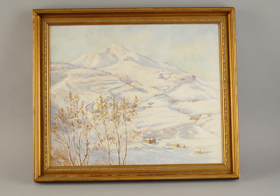 Appraisal: B T Benjamin Tupper Newman - Winter in the Pyranees