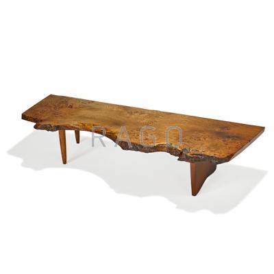 Appraisal: GEORGE NAKASHIMA - NAKASHIMA STUDIOS Conoid coffee table New Hope