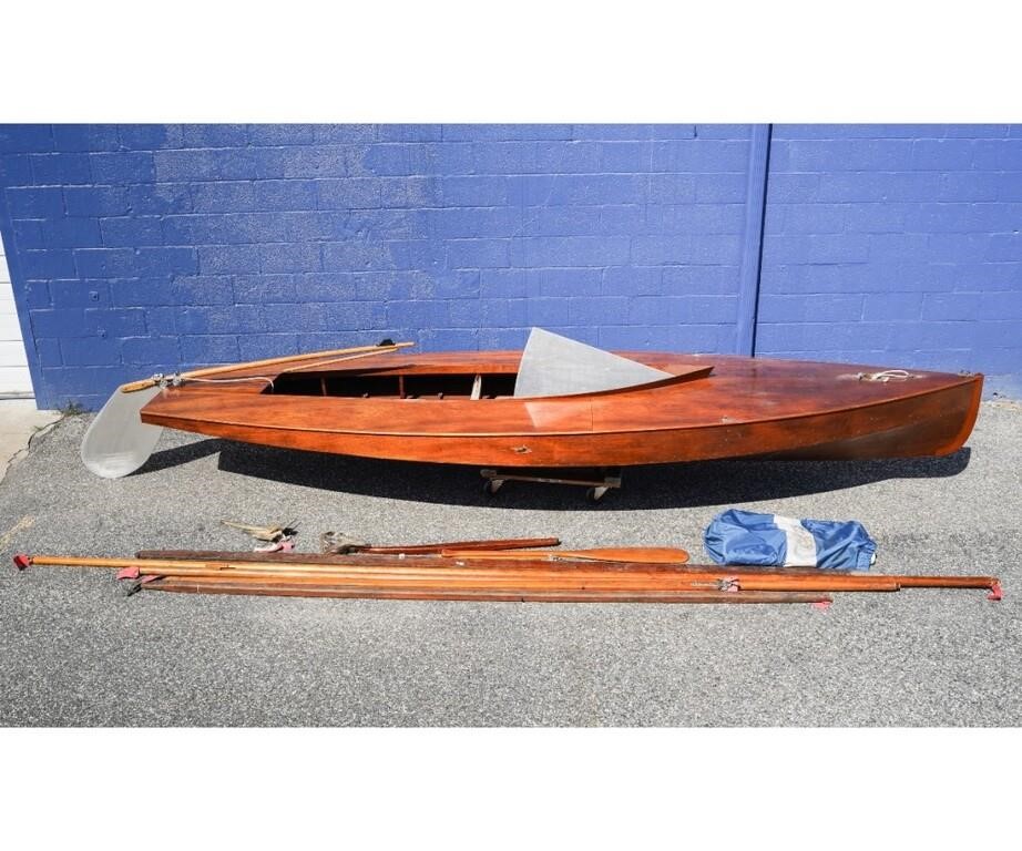 Appraisal: Cricket wooden sailing boat circa built by Jesse Heisler Burlington