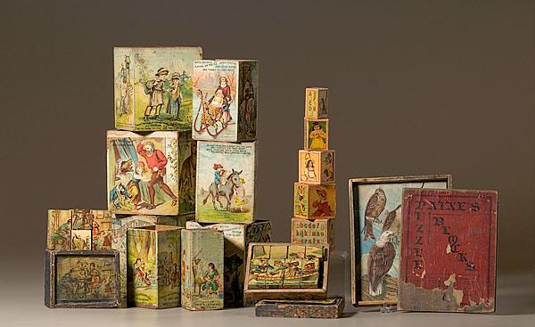 Appraisal: CHILDREN'S LITHOGRAPHED BLOCKS late th to early th century Children's