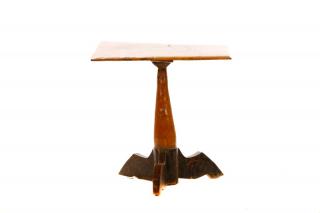 Appraisal: American Primitive Maple Flip Top Table American mid to late