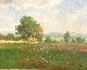 Appraisal: Antalne Szentgali Antalne Szentgali born circa Country Scene oil on