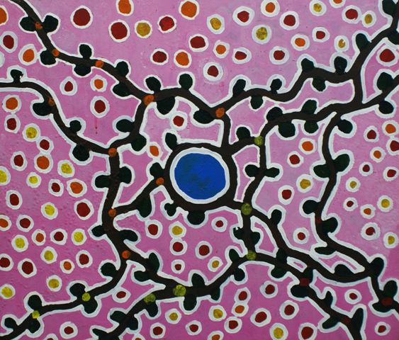 Appraisal: Teresa Baadjo Napaltjarri born circa Untitled acrylic on canvas x