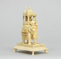 Appraisal: Ivory Carving of Elephant Hoda Ivory carving of an elephant