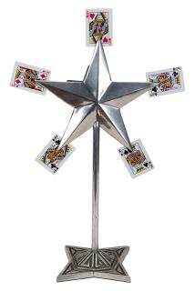 Appraisal: Card Star Bridgeport Sherms Inc ca Nickel-plated star on art